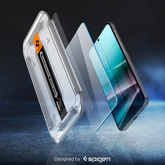 Schutzfolie Spigen GlastR EZ FIT HD für Samsung Galaxy A37 5G / A36 A366, Gehärtetes Glas, Vollverklebung, Set mit 2 Stück AGL11365