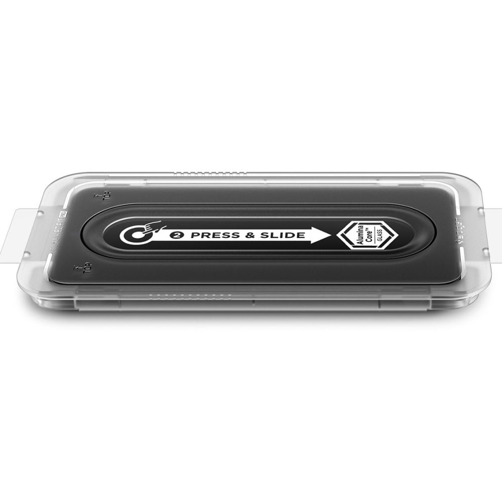 Spigen GlastR EZ FIT Pro HD Screen Protector for Samsung Galaxy S25 FE, Tempered Glass, Full Glue AGL10203