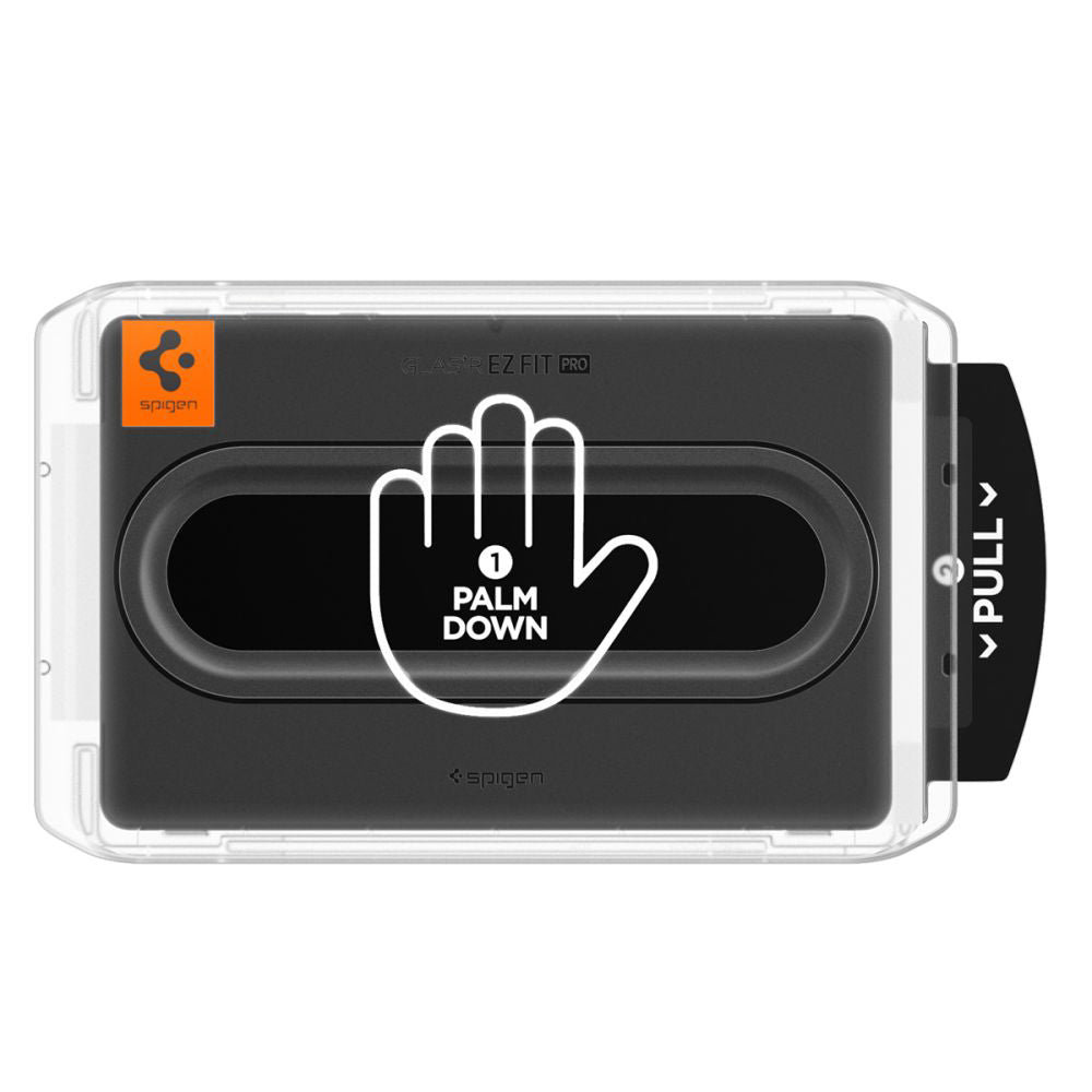 Displayschutzfolie Spigen GlastR EZ FIT Pro für Samsung Galaxy Tab S11, gehärtetes Glas, Full Glue AGL10198