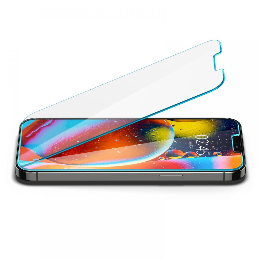 Schutzfolie Spigen GlastR Slim für Apple iPhone 14 Plus / 13 Pro Max, gehärtetes Glas, Full Glue AGL03382