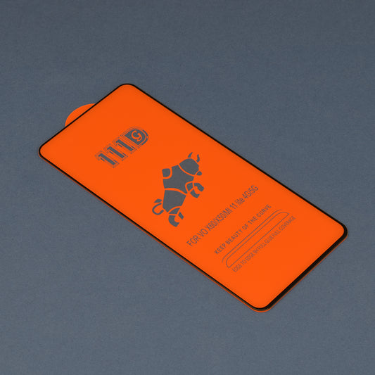Techsuit Displayschutzfolie für Xiaomi 11 Lite 5G NE / Mi 11 Lite 5G / 11 Lite, gehärtetes Glas, Full Glue, 111D, Schwarz