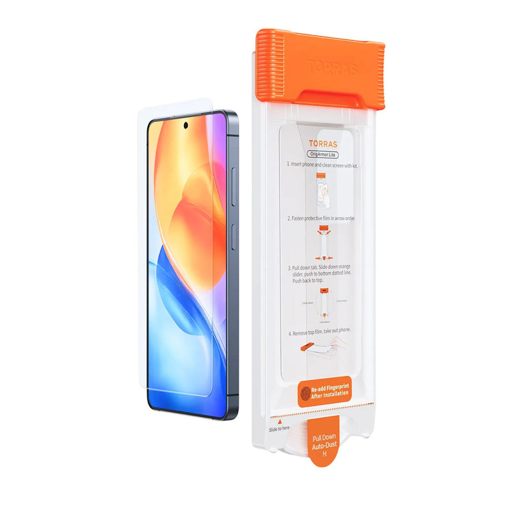 Torras OrigArmor Displayschutzfolie für Samsung Galaxy S26 Ultra S948, gehärtetes Glas, Vollkleber