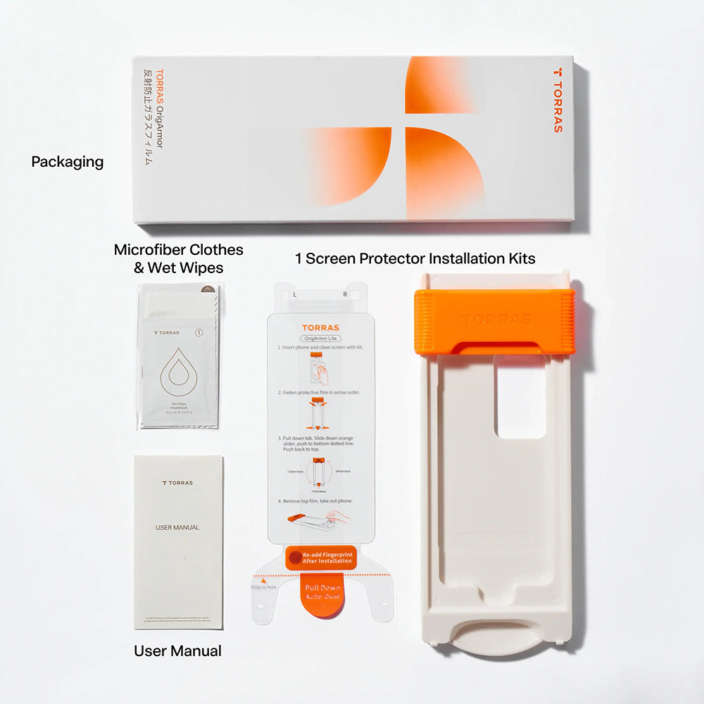 Torras OrigArmor Displayschutzfolie für Samsung Galaxy S26 Ultra S948, gehärtetes Glas, Vollkleber