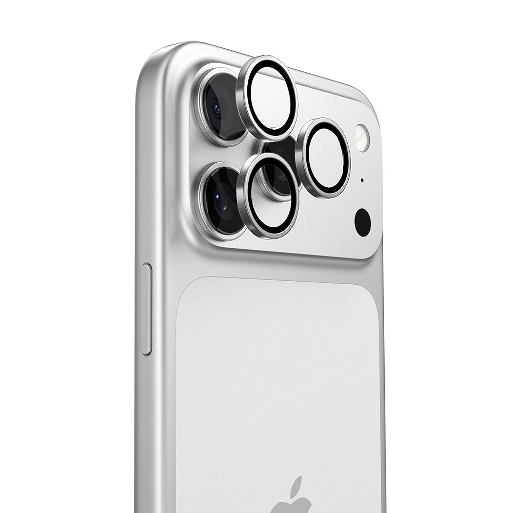 Torras Lensguard Rear Camera Protective Film for Apple iPhone 17 Pro Max / 17 Pro, Tempered Glass, Silver