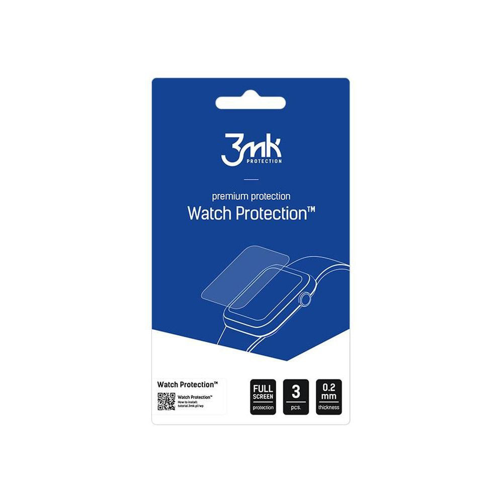 3MK FlexibleGlass Protection Film for Xiaomi Watch S4, Set of 3 pieces, Flexible Glass