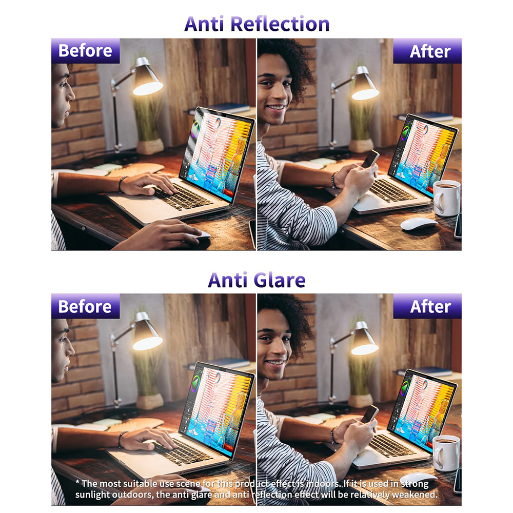 Blaulichtschutzfolie Techsuit VisionProX für Apple MacBook Air M3 15 Zoll (2024) / Air M2 15 Zoll (2023), Kunststoff