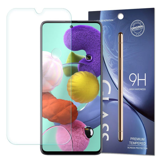 OEM Displayschutzfolie für Samsung Galaxy A51 A515, gehärtetes Glas, vollflächig geklebt