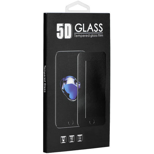 OEM Displayschutzfolie für Apple iPhone 11 Pro / XS / X, Glas abgeschirmt, Vollverklebung, 5D, Schwarz