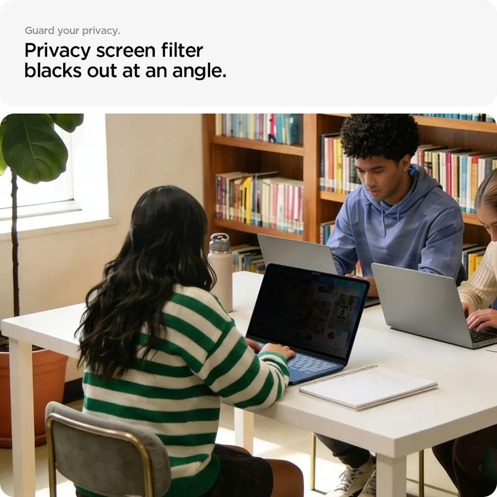 Privacy-Schutzfolie Spigen Safe View Magnetic für Apple MacBook Neo 13 Zoll, Kunststoff AFL11670