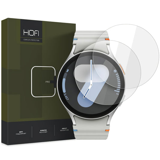 Schutzfolie HOFI Glas PRO+ für Samsung Galaxy Watch7 / Watch6 / Watch5 / Watch4 40mm Serie, Set 2 Stück, Glasgeschützt