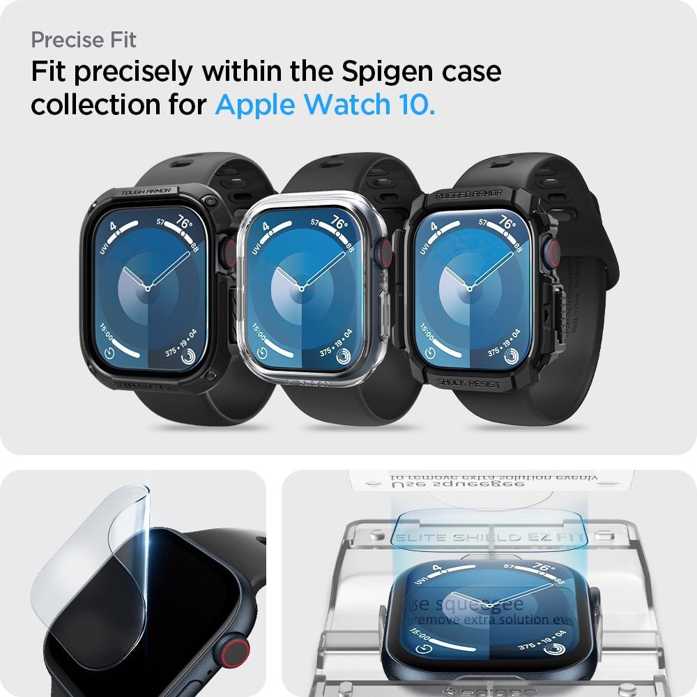 Spigen Elite Shield EZ FIT for Apple Watch 42mm Series, Set of 2 pieces, Plastic AFL08580