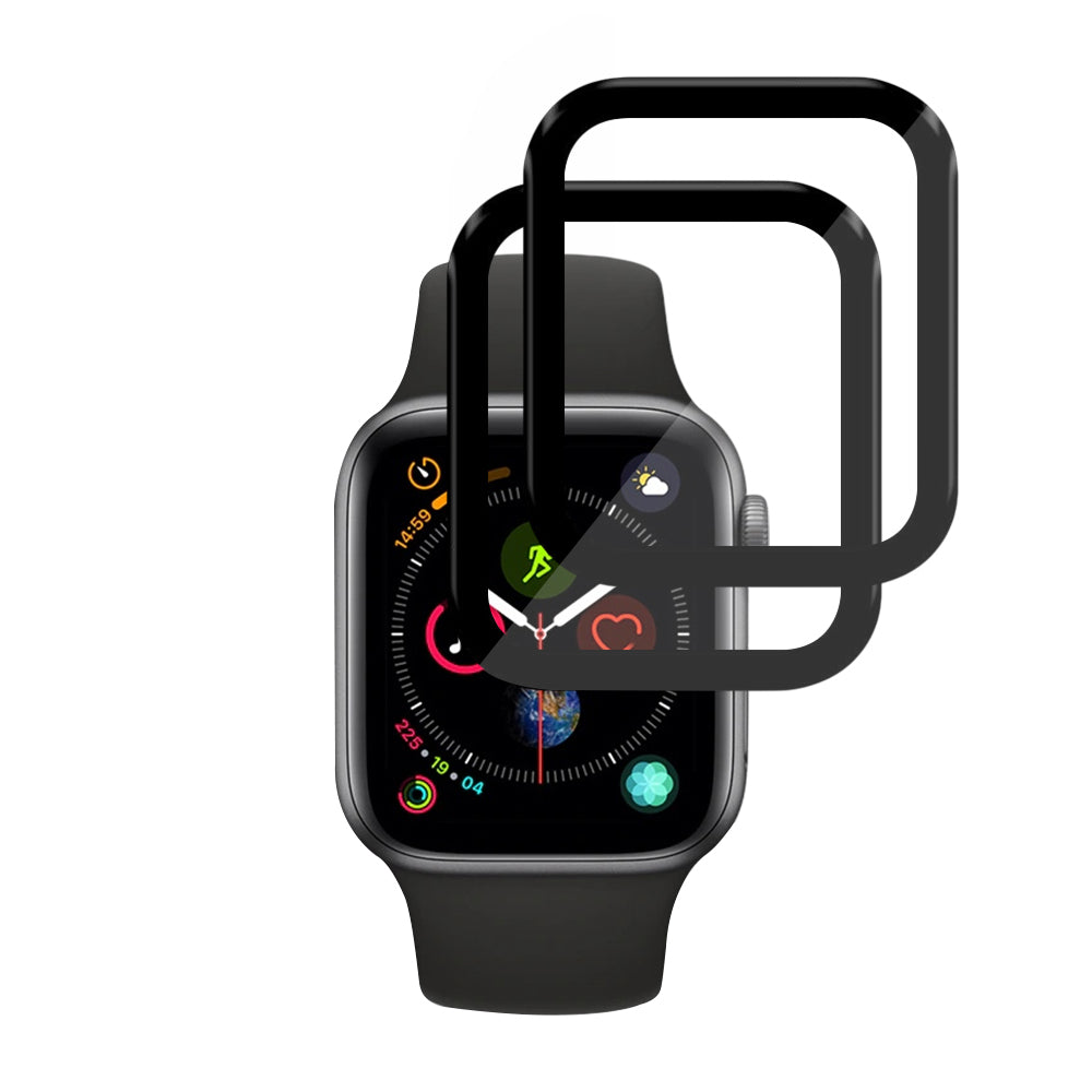 Schutzfolie Techsuit Nano Flex für Apple Watch 40mm Serie, Set 2 Stück, Kunststoff, Schwarz