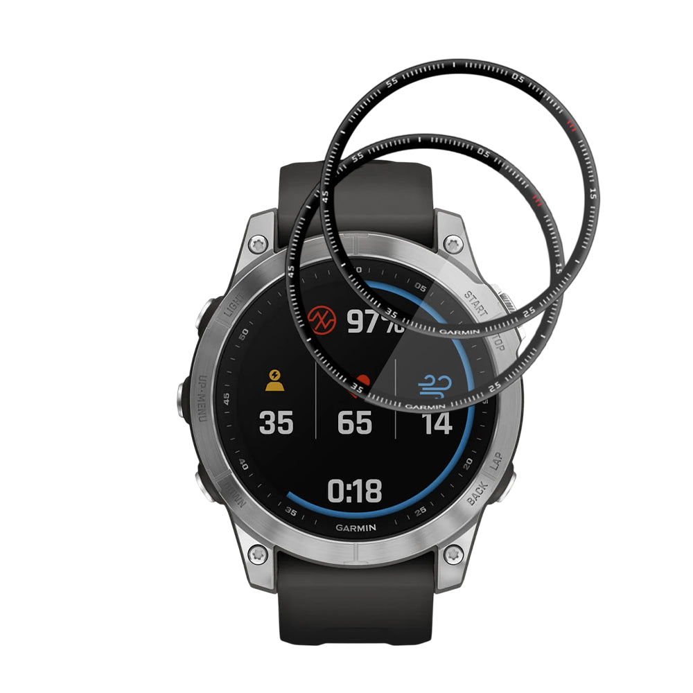 Schutzfolie Techsuit Nano Flex für Garmin Fenix 7, Set 2 Stück, Kunststoff, Schwarz