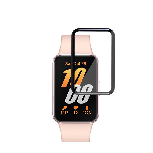 Techsuit Nano Flex Schutzfolie für Samsung Galaxy Fit3 R39M, 2 Stück Set, Kunststoff, Schwarz