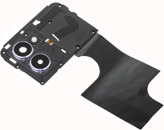 Rear Camera Glass - Flash - Inner Frame - NFC Antenna HMD Pulse Pro, with Frame, Twilight Purple (Twilight Purple), Service Pack 286954416