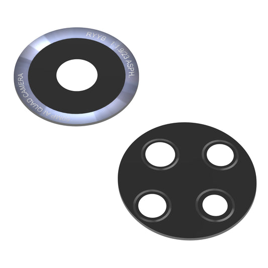 Rückseitenkamera Glas Huawei nova 9, Wide + UltraWide + Makro + Tiefe, Schwarz