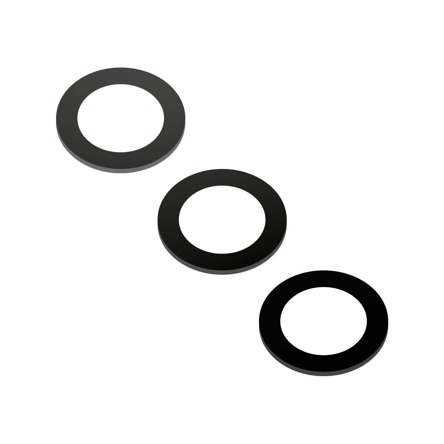 Rückkamera Glas Set für Motorola Moto G60S | Wide + UltraWide + Macro | Schwarz