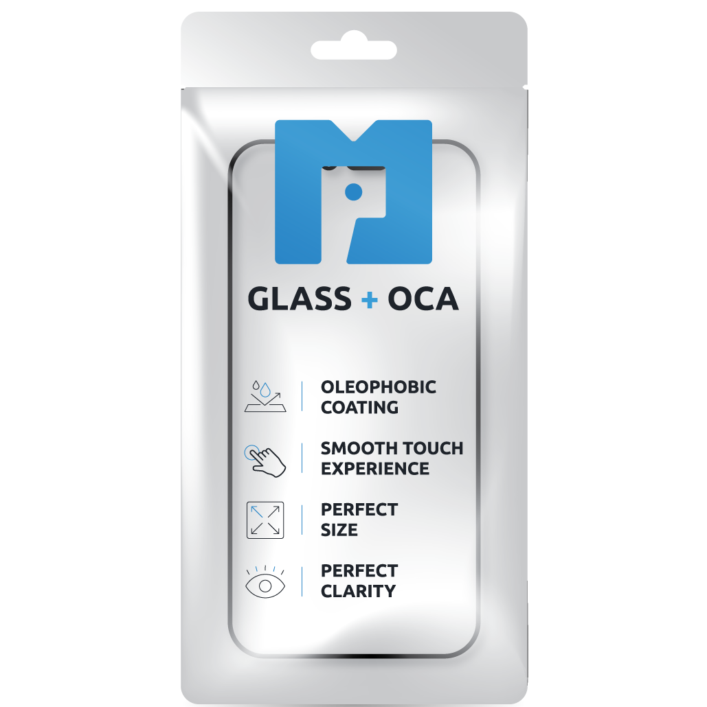 Screen Glass + OCA MP compatible with Apple Watch Series 10 46mm, Black