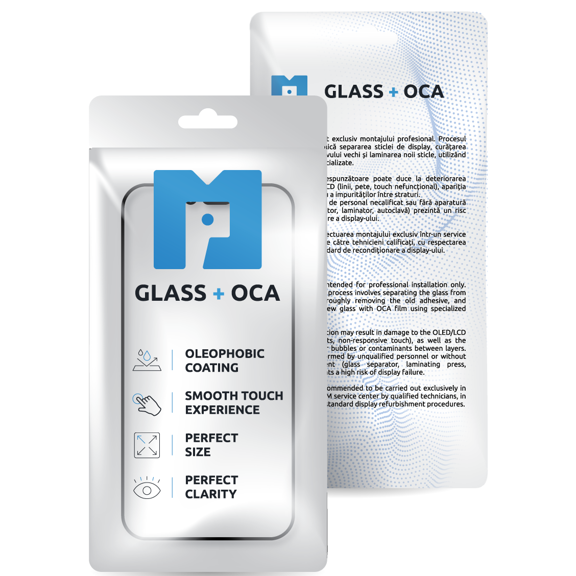 Displayglas + OCA MP kompatibel mit Apple iPhone 16 Pro, Schwarz