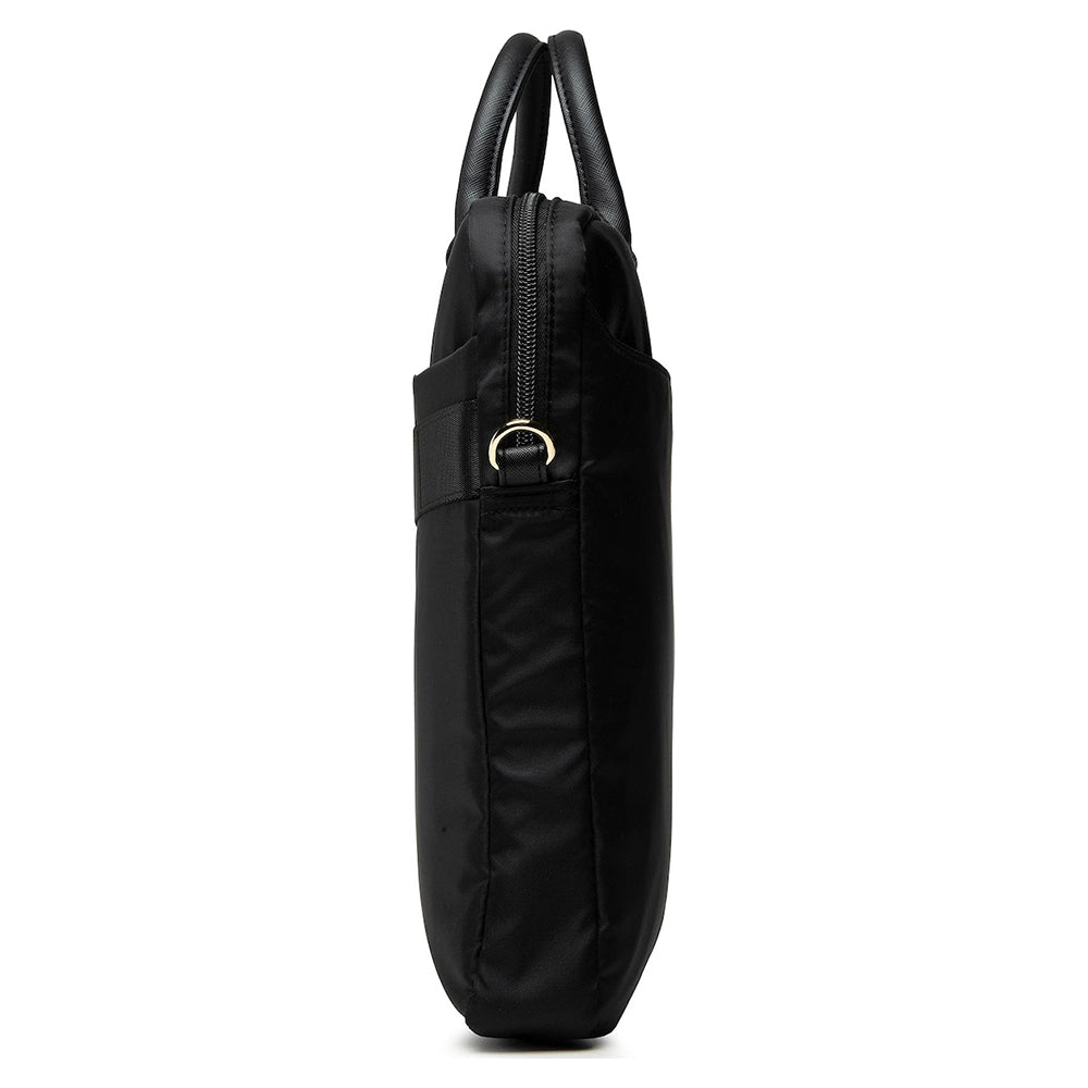 Guess Triangle Logo Tasche für 16-Zoll-Laptop, Schwarz