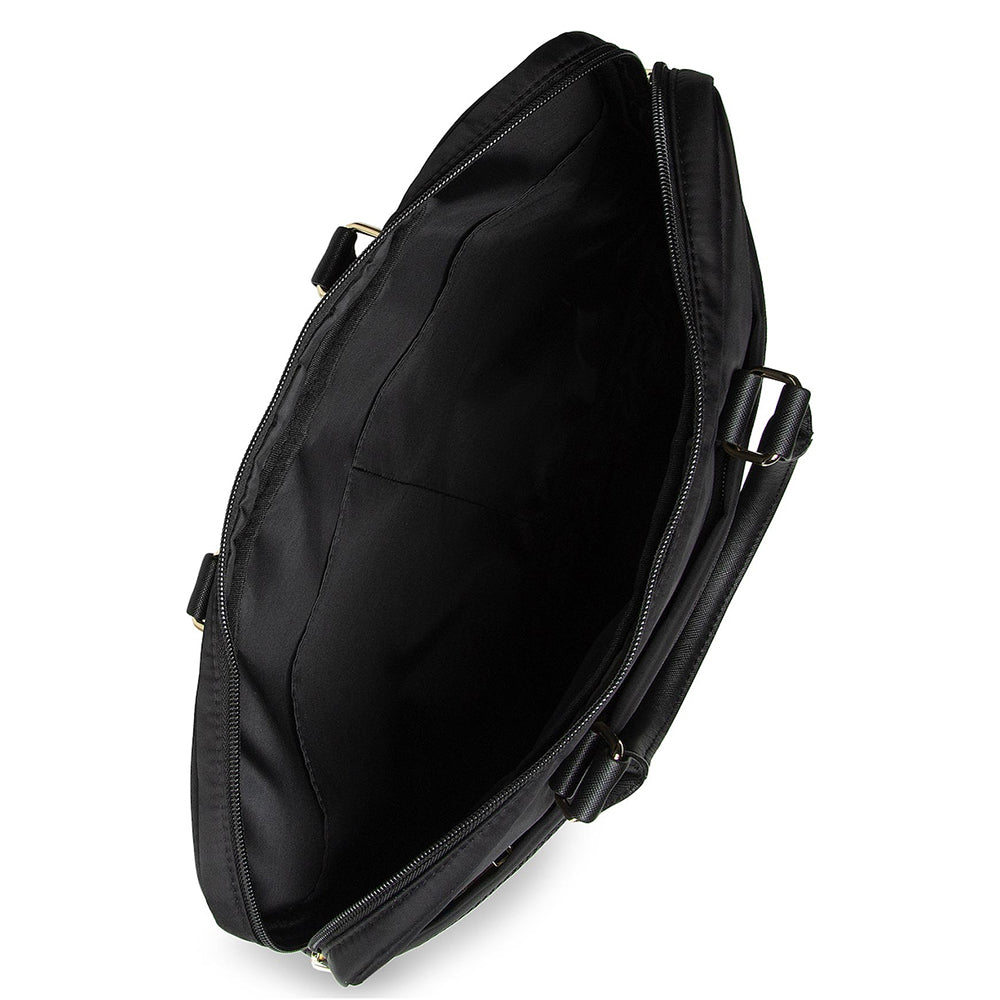 Guess Triangle Logo Tasche für 16-Zoll-Laptop, Schwarz