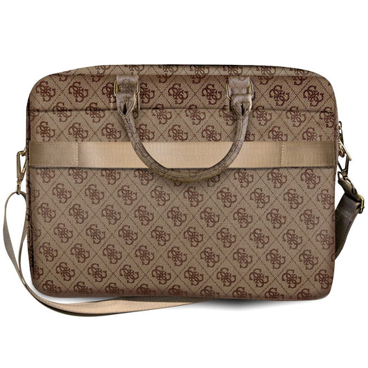 Guess 4G Metal Logo Tasche für Laptop 15 Zoll - 16 Zoll, Braun
