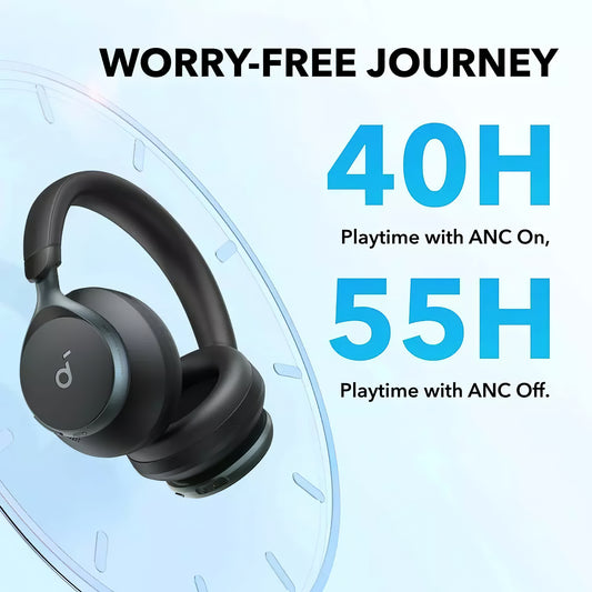 Handsfree Bluetooth Anker SoundCore Space On, MultiPoint, A2DP, ANC, Schwarz A3035G11
