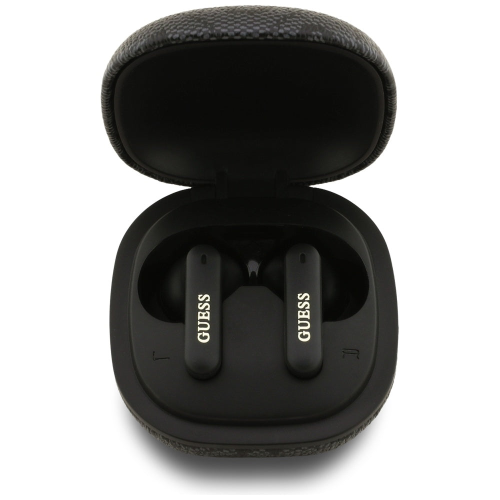 Handsfree Bluetooth Guess 4G Classic Metal Logo, TWS, Black