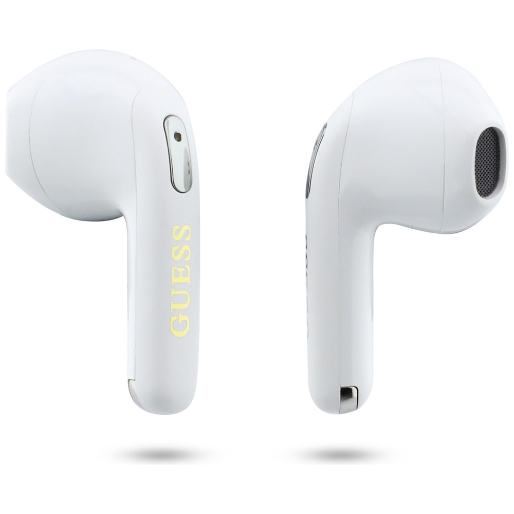 Handsfree Bluetooth Guess Script Print, TWS, Weiß