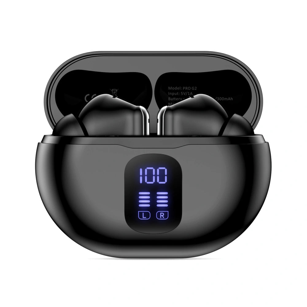 Handsfree Bluetooth Tech-Protect Ultraboost Pro G2, TWS, Black