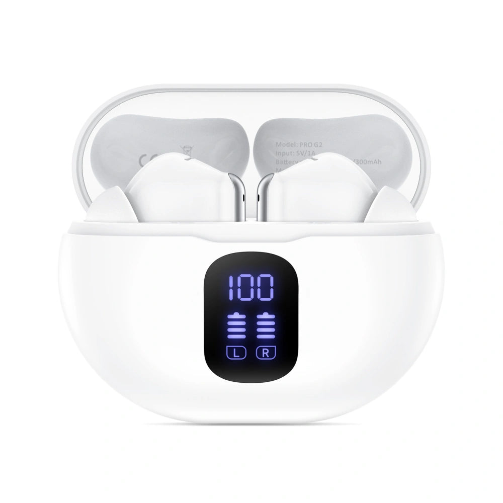 Bluetooth-Freisprecheinrichtung Tech-Protect Ultraboost Pro G2, TWS, Weiß