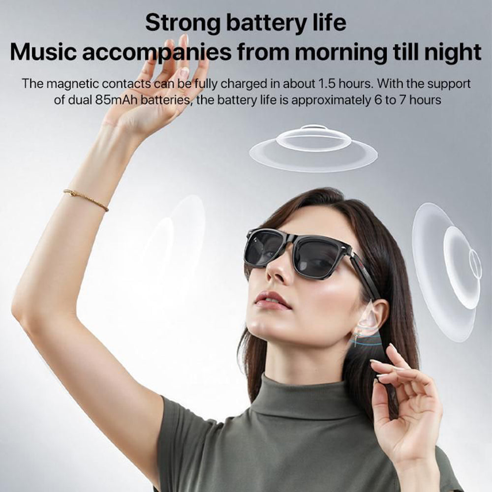 Handsfree Bluetooth Yesido IO35, Unisex-Sonnenbrillen-Typ, A2DP, Schwarz