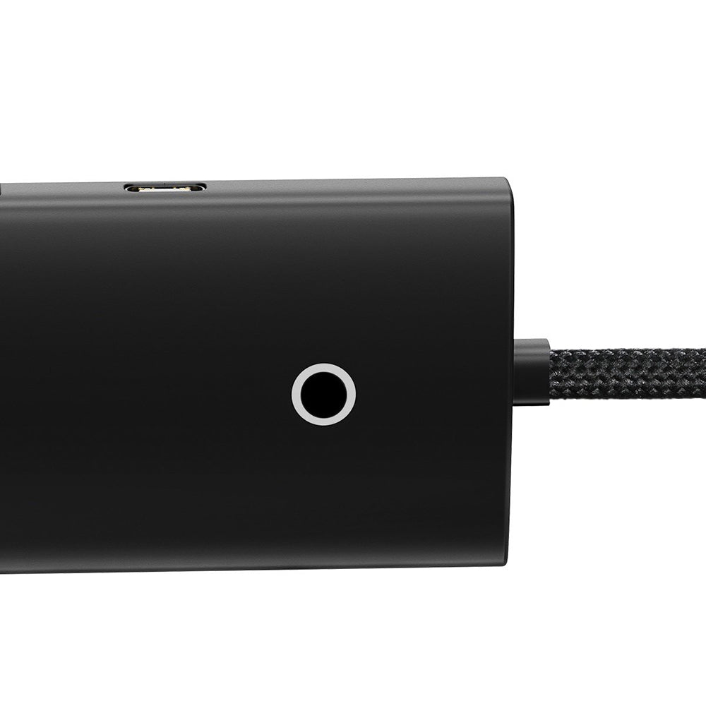Baseus Lite USB-Hub, 4 x USB-A 3.0 - 1 x USB-C, 1m, Schwarz WKQX030101