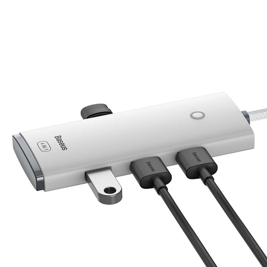 USB-C Hub Baseus Lite, 4 x USB-A 3.2, 2m, Weiß