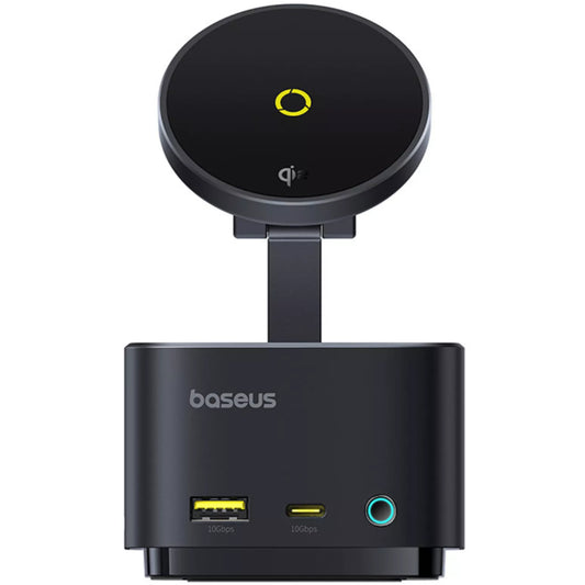 Hub USB-C Baseus MagPro II 7in1, 1 x USB-A - 2 x USB-C - 1 x HDMI - 1 x QI - 1 x SD - 1 x microSD, Schwarz B00072900121-00