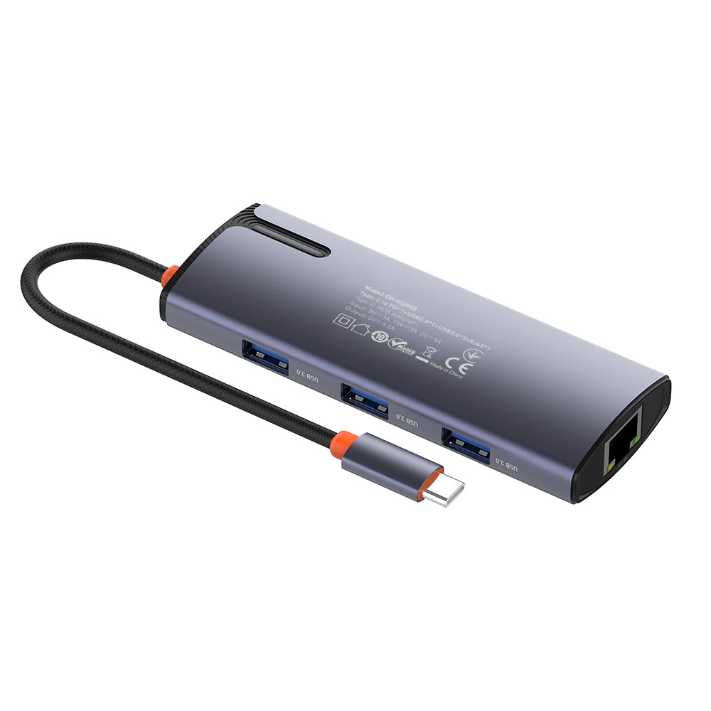 USB-C Hub ColorWay CW-HUB03, 6in1, Silber