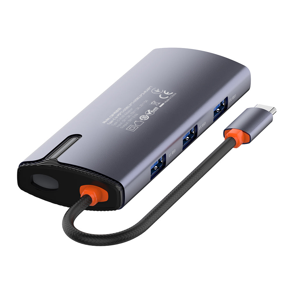 USB-C Hub ColorWay CW-HUB03, 6in1, Silber