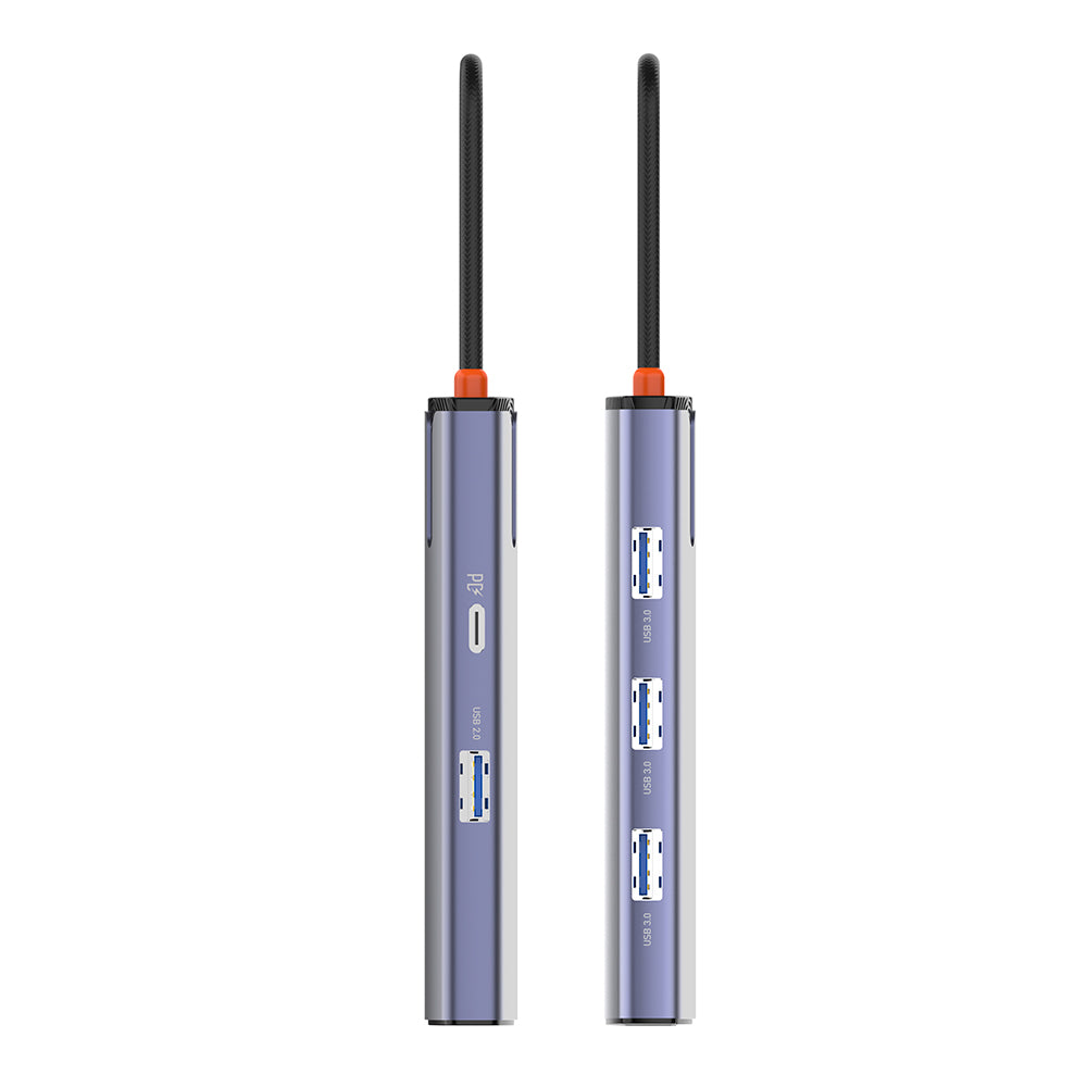 USB-C Hub ColorWay CW-HUB03, 6in1, Silber