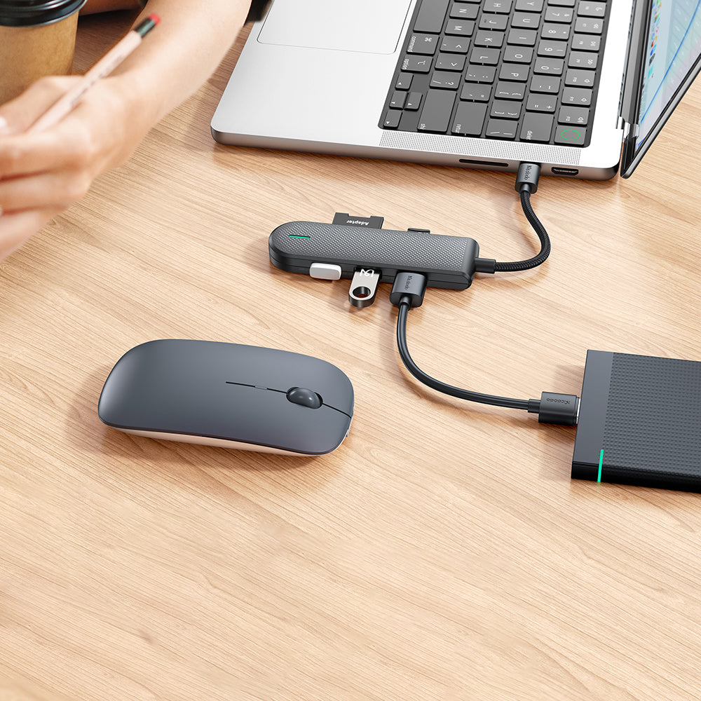 McDodo HU-1430 Star USB-C Hub, 5in1, Black