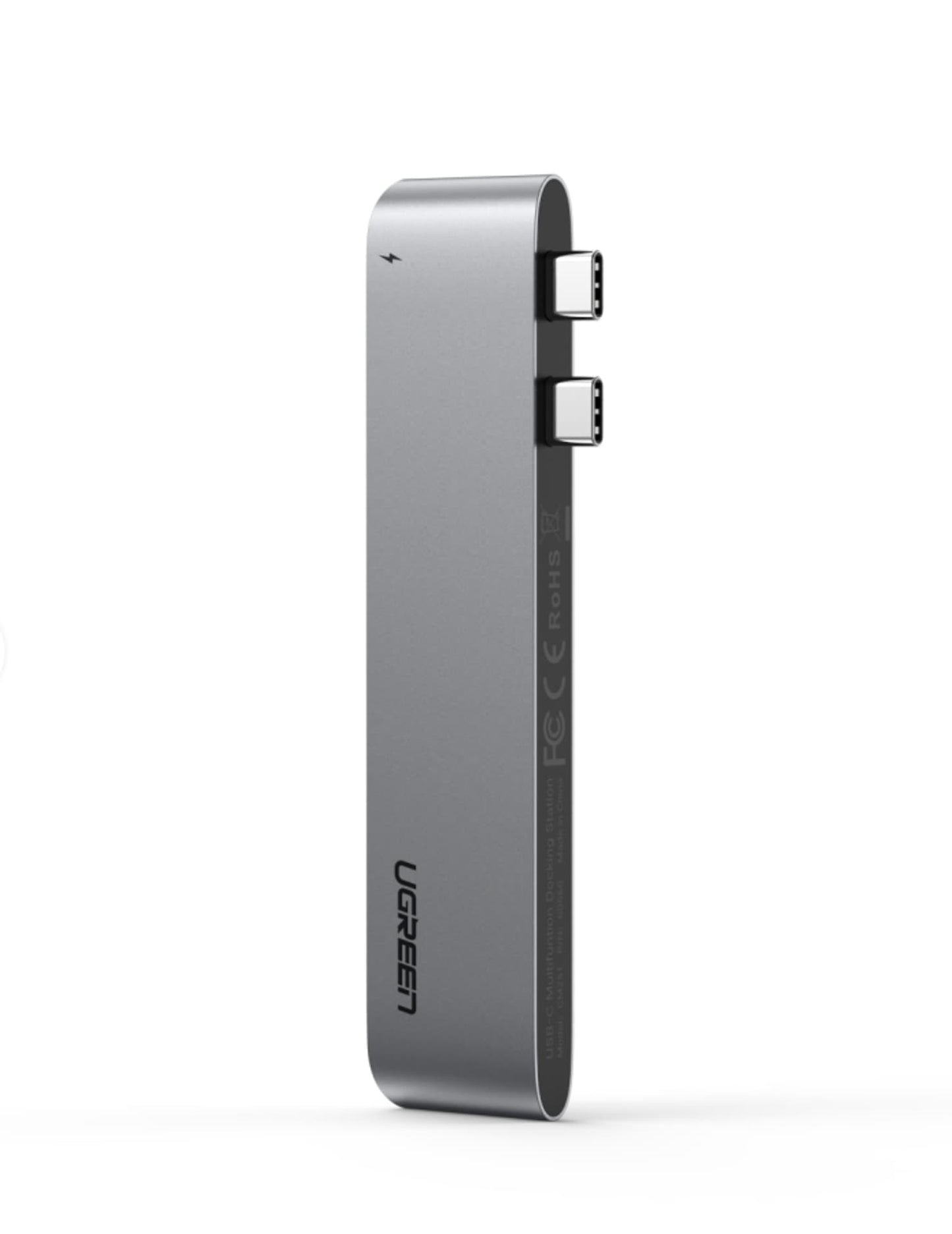 UGREEN CM251 USB-C Hub für Apple MacBook Pro / Air, 3 x USB-A 3.0 - 1 x USB-C - 1 x SD - 1 x microSD, Grau