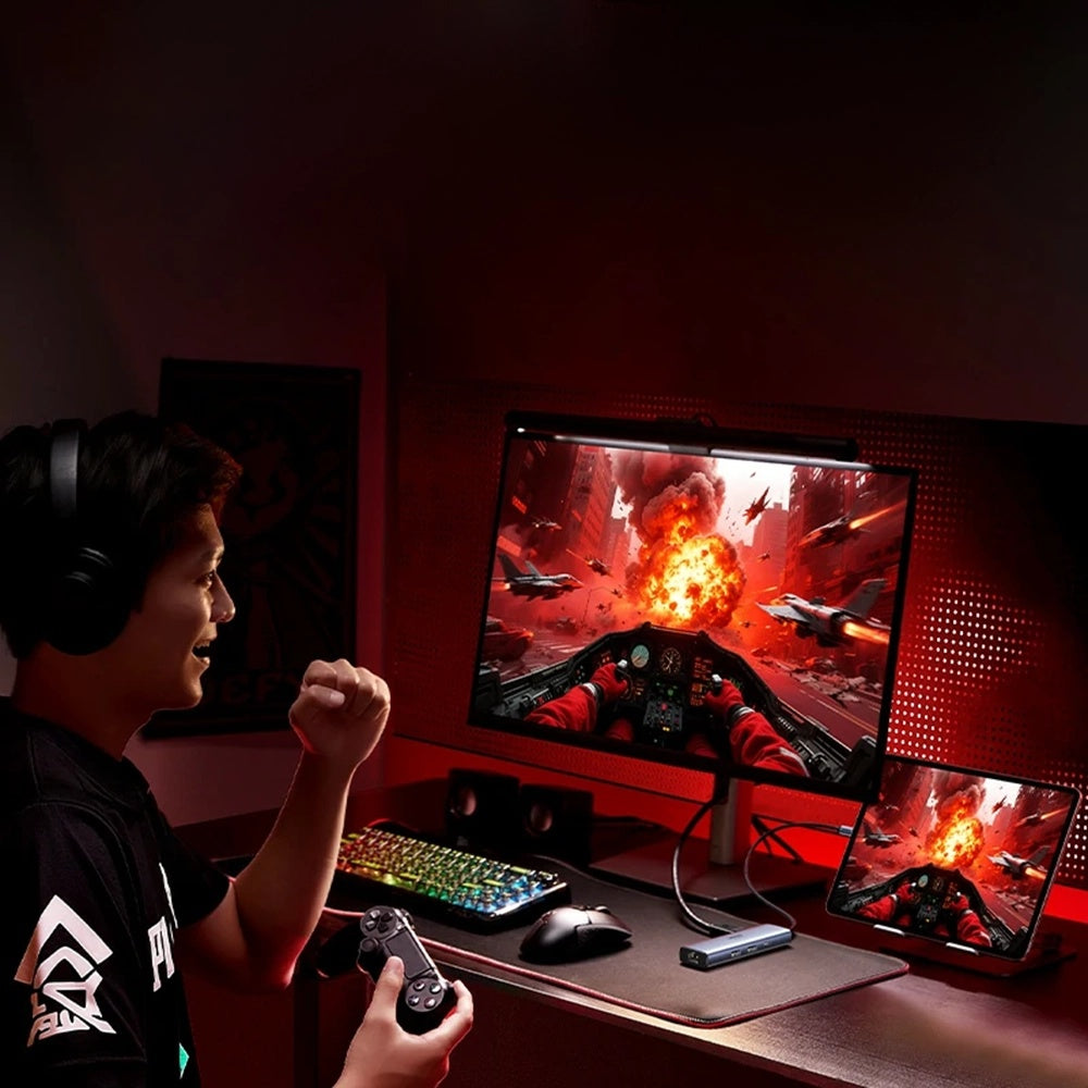 Hub USB-C UGREEN CM512 (75643), 6in1, Grau