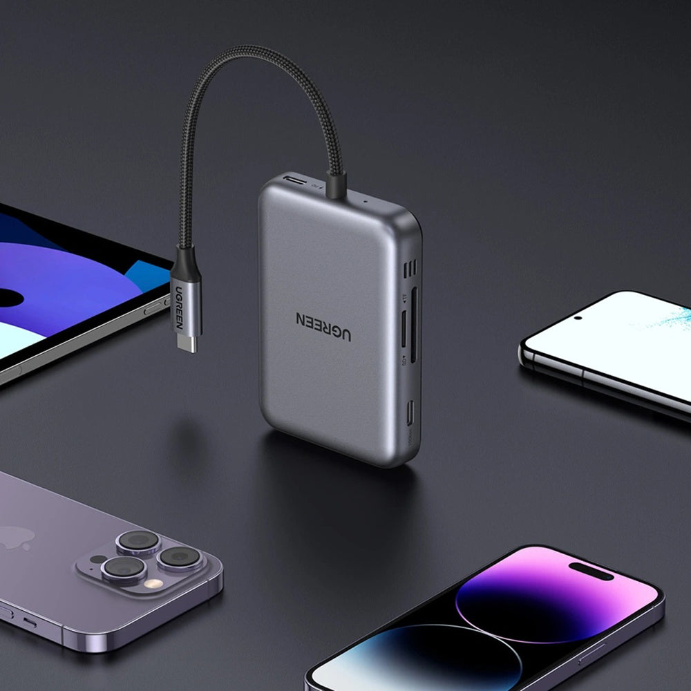 USB-C Hub UGREEN CM896 (65759), 7in1, Grau