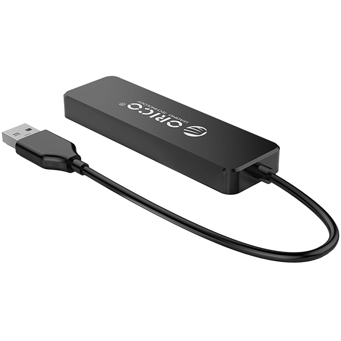 Orico FL01 USB Hub, 4 x USB-A, Black