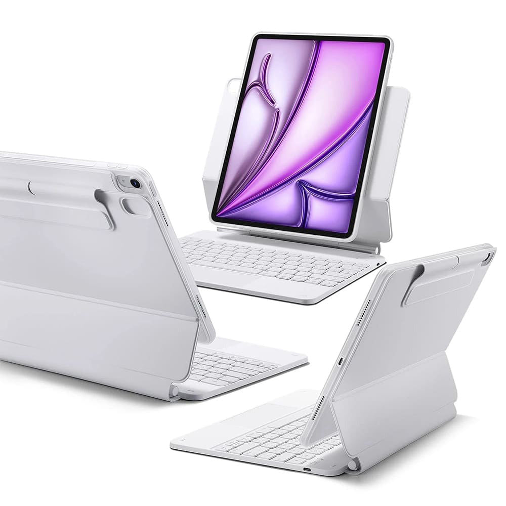 Tastaturhülle für Apple iPad (2025) / (2022), ESR, Rebound, Weiß