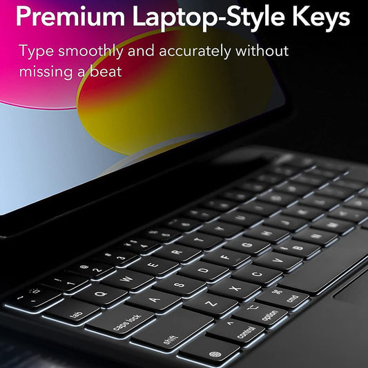 Tastaturhülle für Apple iPad (2025) / (2022), ESR, Rebound, Schwarz