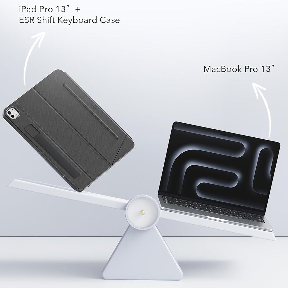 Hülle mit Tastatur für Apple iPad Pro 11 (2024), ESR, Shift, Grau