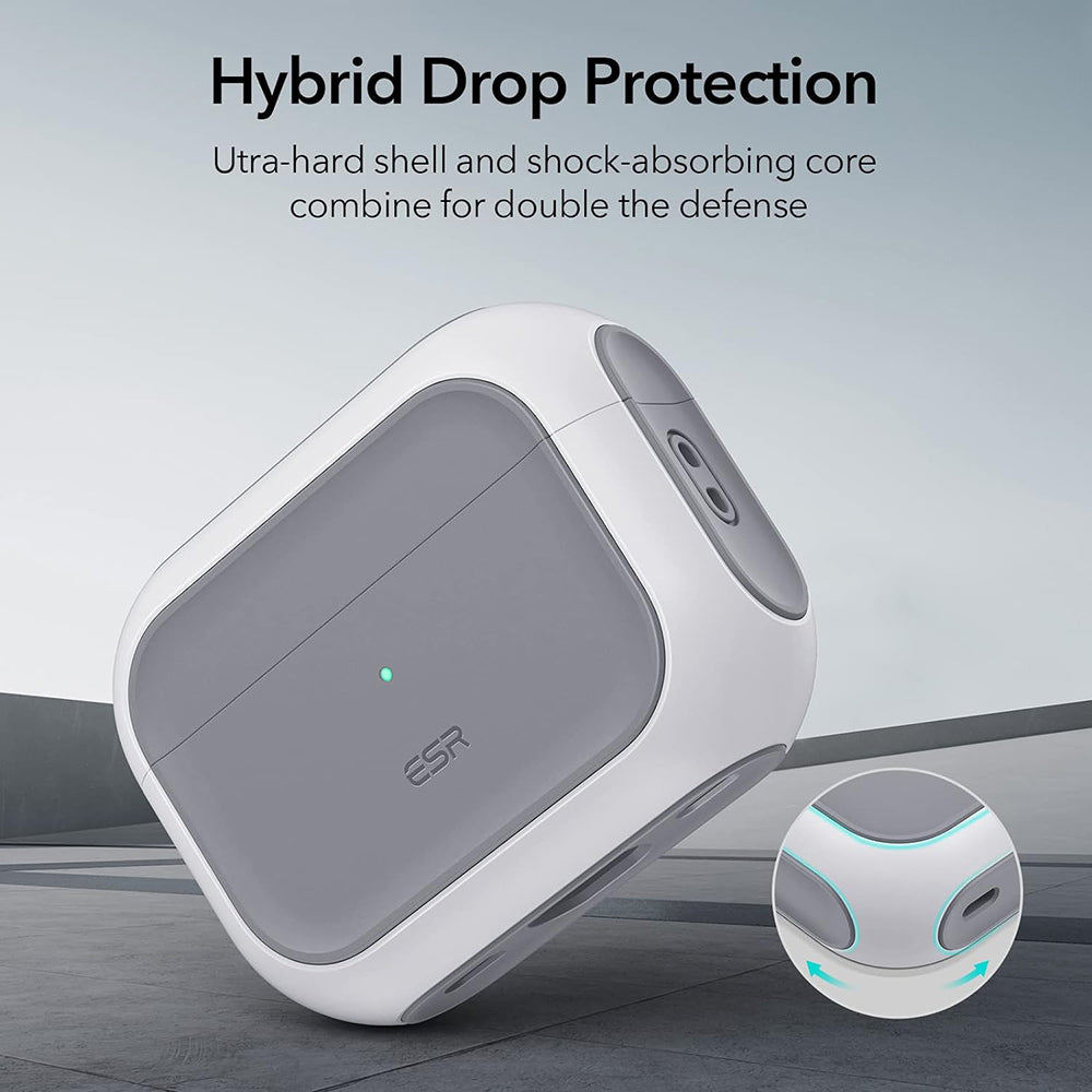 ESR Orbit Hybrid Hülle für Apple AirPods Pro Serie, Weiß