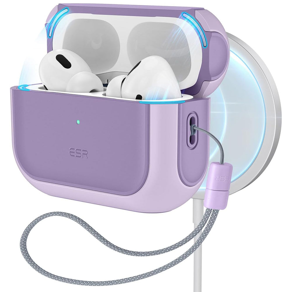 ESR Orbit Hybrid Case for Apple AirPods Pro Series, Purple