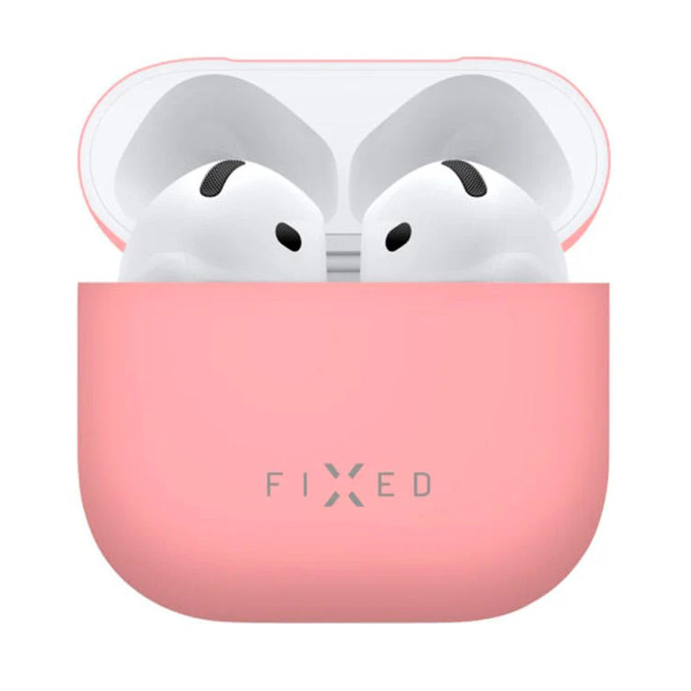 Fixed Silky Hülle für Apple AirPods 4, Rosa