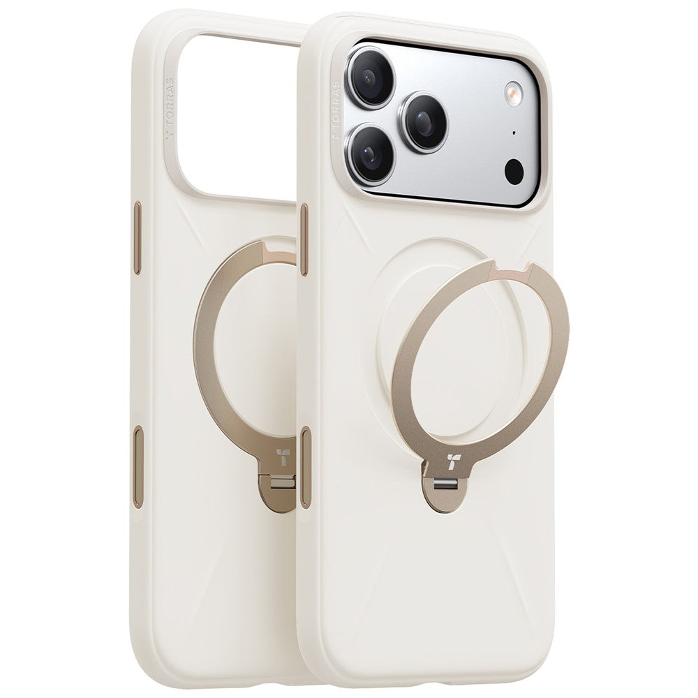 MagSafe Hülle für Apple iPhone 17 Pro Max, Torras, QPRO Silikon, Weiß